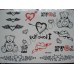 Временные татуировки в ассортименте Waterproof body tattoo stickers